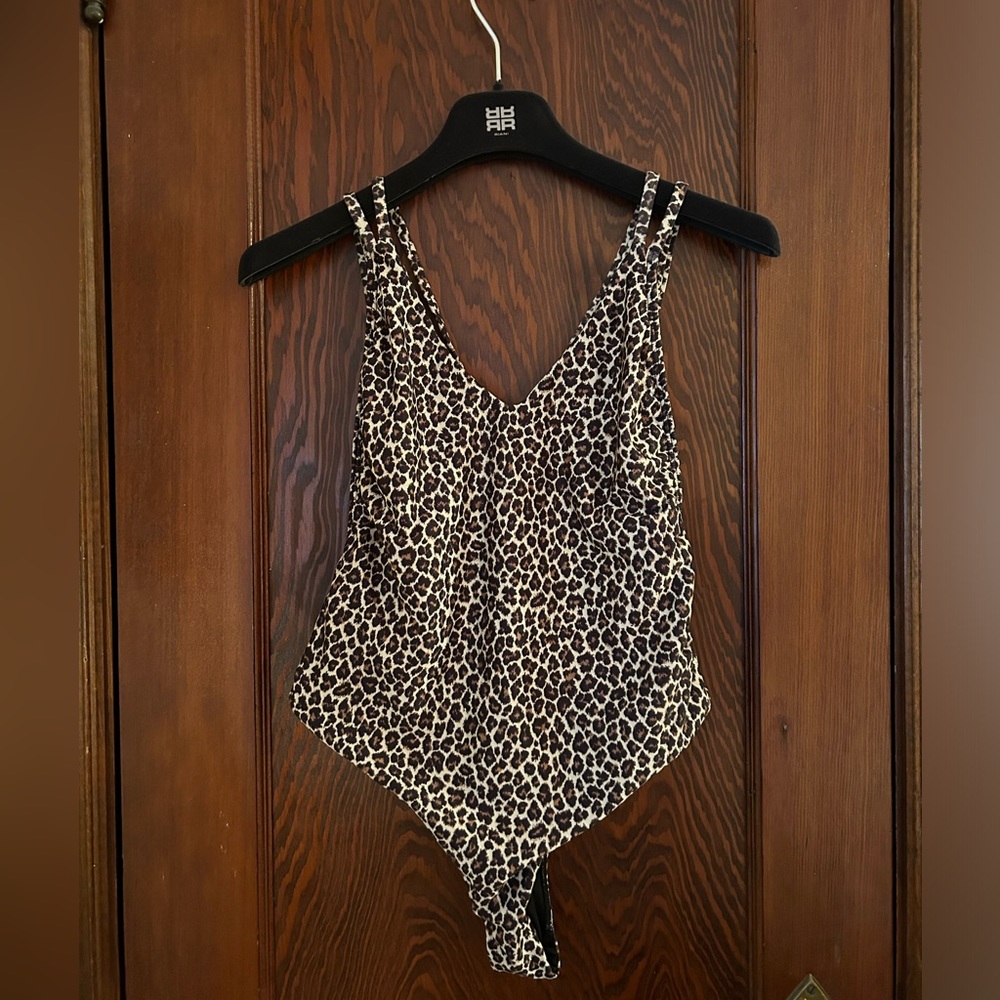 Out From Under for Urban Outfitters Leopard Strappy-Back Swimsuit Size Small